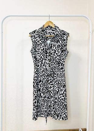 Сарафан / сукня міді в леопардовий calvin klein м розміру