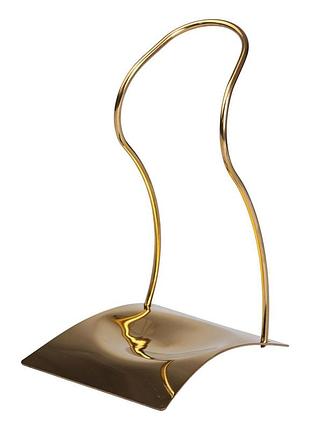 Подставка под половник лопаточку или ложку 12×10.5×17 см из нержавеющей стали золото hp-19-15-g