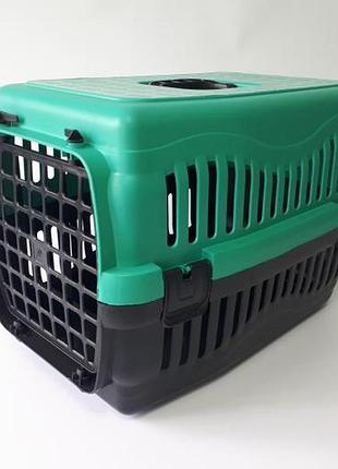 Корзина-бокс для переноски животных, пластмассовая vts01 45 * 28 cm, h 32 cm. variomarket
