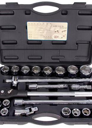 Набір головок 19-50 мм 3/4". 23 предмета alloid