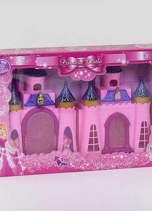 Детский игрушечный набор с флоксовыми фигурками животных замок св 688-2 b (48/2) подсветка, мелодии,