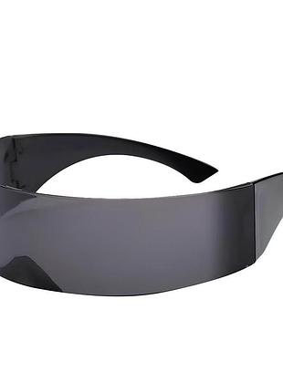 Футуристические очки для мужчин и женщин, черные yousf