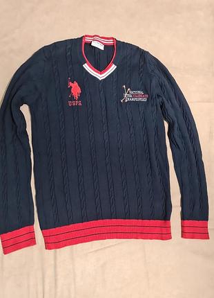 Стильный вязаный свитер u.s. polo assn. в отличном состоянии размер s