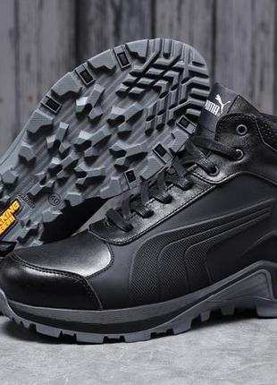 ► puma g-step, чорні зимові чоловічі кросівки 31672