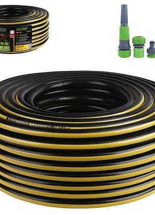 Alloid pro. шланг армированный 4-х слойный, "ruby ant" 3/4" 50м + подарок