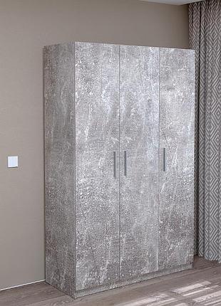 Шкаф 3-х дверный "вика" бетон