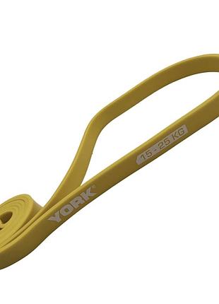 Резинка для фитнеса york 15-25 кг - 2080x22x4,5 мм, желтый