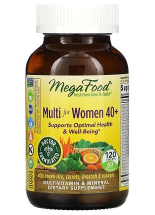 Megafood, multi for women 40+, комплекс витаминов и микроэлементов для женщин старше 40 лет, 120 таблеток