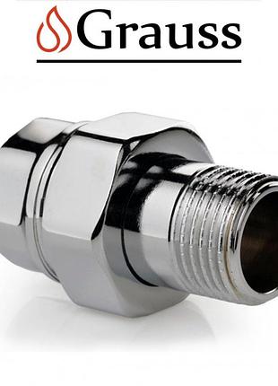 Згін американка пряма хромована grauss d1/2, німеччина