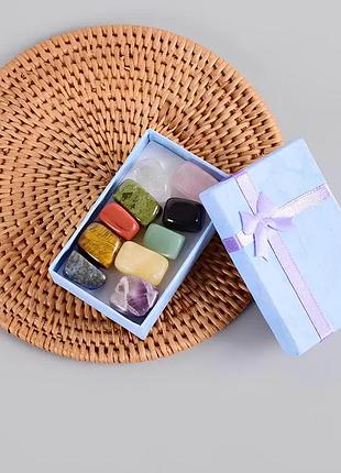 Набор из десяти натуральных камней . натуральные полудрагоценные камни yousf