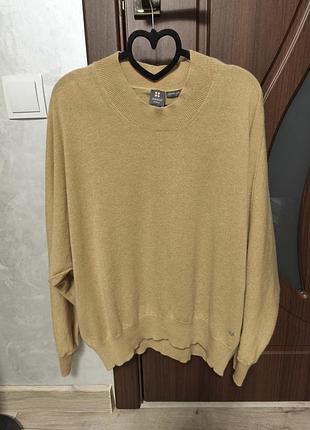 Свитер песочного цвета кашемир и шерсть размер м бренд manor свитер кашемир джемпер шерсть
