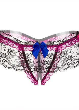 Эротические сексуальные трусы стринги с доступом. эротическое белье трусики женские dora-2 черные