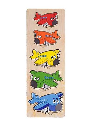 Настольная игра-сортер "самолетики" ubumblebees (псд065) psd065 больше-меньше