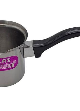 Турка для приготовления кофе из нержавеющей стали atlas турка нержавейка №3 l 21 cm d 8 h 8 cm 350 мл forkopt