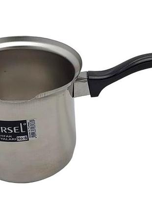 Турка для приготовления кофе из нержавеющей стали arsel турка нержавейка №8 l 25 cm d13 h12 cm 1,2 л forkopt