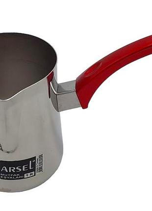 Турка для приготовления кофе из нержавеющей стали arsel турка нержавейка l 21 cm d 8 h 13 cm 1 литр forkopt