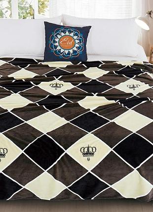 Плед-покрывало 160x220 велсофт (микрофибра) vl096