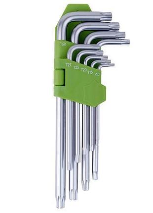 Набір ключів вигнутих torx подовжених 9 пр. t10 -t50. alloid