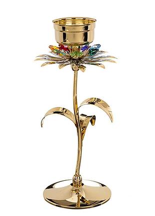 Підсвічник квітка 27 см 1005-c05/gdb