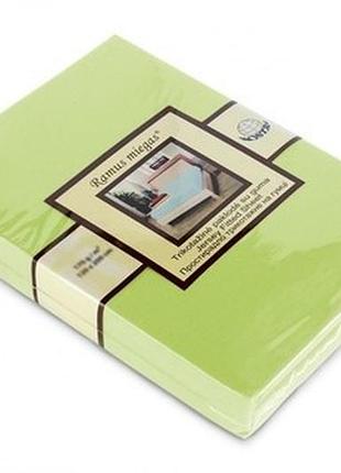 Простирадло трикотажна на гумці 90х200 пакистан салатовий