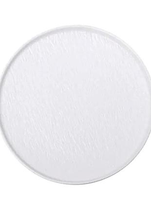 Тарелка фарфоровая 25 см плоская белая hp-7-732