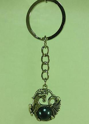 Брелок козерог серебрение гематит / брелок козерог серебрение гематит 2x2 см