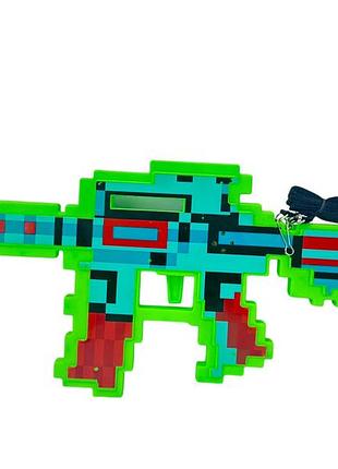 Автомат ак-47 оружые свет и звук , майнкрафт "minecraft" зеленый 40-978-1