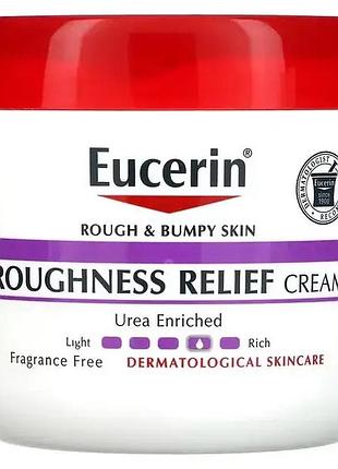 Крем для тіла eucerin roughness relief cream для зняття шорсткості, без запашника, 454 г