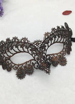 Маска для карнавала one size коричневый