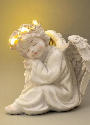 Статуетка ангелок з підсвіткою 15х15х14 см 16000-007an