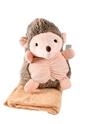 Мягкая игрушка с пледом внутри koloco "ежик" (39874)