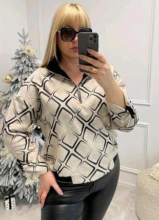 Трикотажная рубашка  свободного кроя 50-54-56 размера