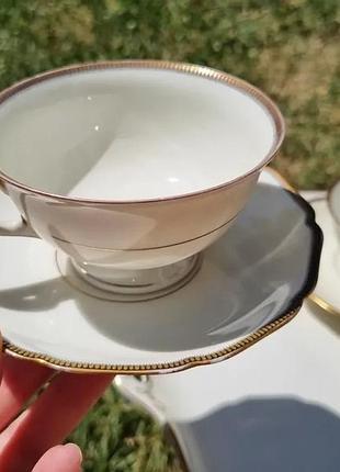 Изысканная чайная двойка из тончайшего фарфора