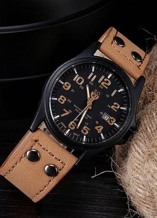 Мужские наручные часы soki светло-коричневый