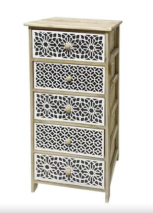 Комод деревянный chomik alice на 5 ящиков