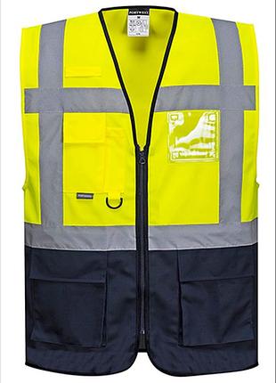 Жилет warsaw executive c476 жовтий/темно-синій, s