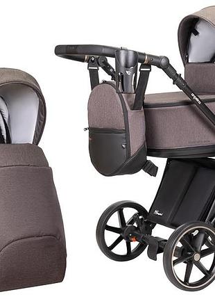 Дитяча коляска 2 в 1 angelina enigma premium коричневий ep-24