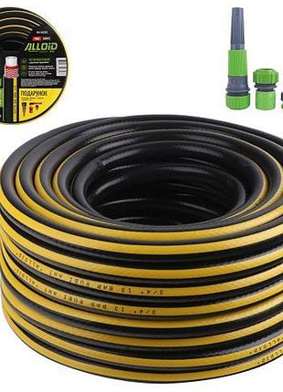 Alloid pro. шланг армированный 4-х слойный, "ruby ant" 3/4" 30м + подарок