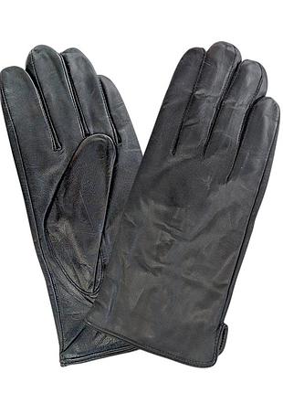 Перчатки мужские кожаные на плюше черные mp1004cs 9