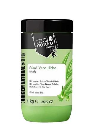 Маска увлажняющая real natura sem sal aloé vera hidra, 1000 мл