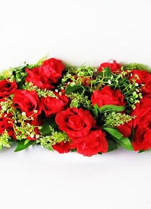 Композиция лодочка 33 розы 71 х 30 см. forkopt