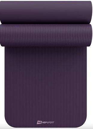 Коврик для йоги hop-sport hs-nb010gm nbr 1см баклажанный