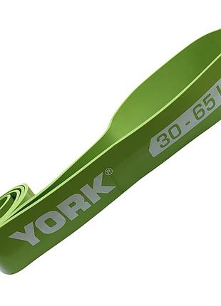 Резинка для фитнеса york 30-65 кг - 2080x65x4,5 мм, салатовый
