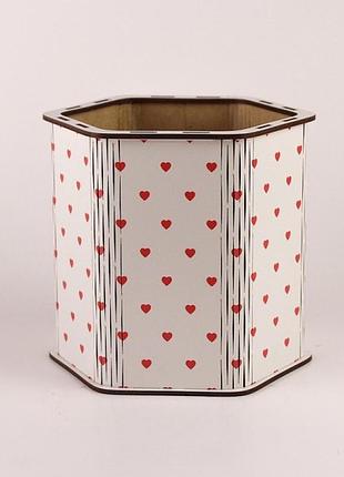 Подарункова коробка 15х15 шестигранна