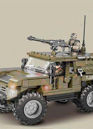 Конструктор бронемашина спецназ військові з міні фігурками в коробці 405 деталей