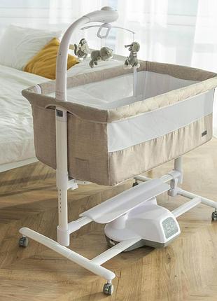 Дитяче ліжко-гойдалка carrello bloom crl-10304 cream beige