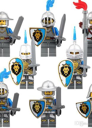 Конструктор фигурки европейские рыцари человечки средневековье воины