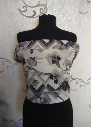 Топ кроп / новий жіночий топ з откитими плечима / miss selfidge