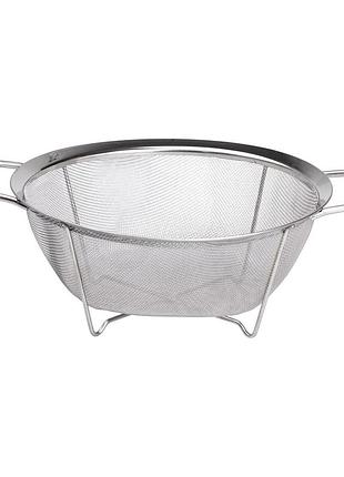 Дуршлаг с двумя ручками 22 см мелкоячеистая сетка из нержавеющей стали hp-19-2-22cm