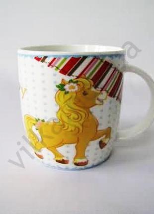Чашка керамічна 8,5 х 9 см. кінь forkopt